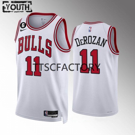 Maillot Basket Chicago Bulls DeMar DeRozan 11 Nike 2022-23 Association Edition Blanc Swingman - Enfant